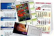 3 und mehr Monatskalender, Bildkalender, Schreibtischkalender 