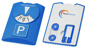 Designer Parkscheibe mit EK-Chips und Profilprüfer