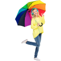 4111 Midsize-Stockschirm ALU light10 Colori
