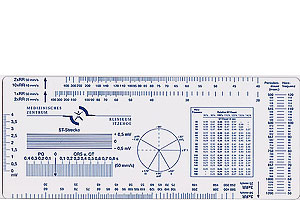 Großes EKG Lineal