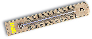 Analoges Innenthermometer aus Buche 121004