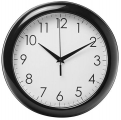 Runde Wanduhr mit Werbedruck