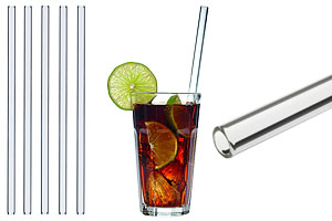Glas Trinkhalme / Strohhalme