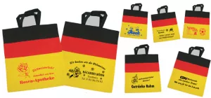 Baumwolltasche schwarz/rot/gelb - Deutschlandtasche
