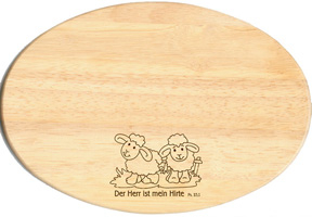 Ovale Frühstücksbrettchen