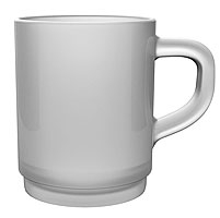 Glastasse gefrostet