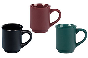Farbige Glühweinbecher matt
