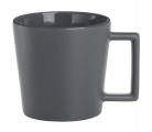 Keramiktasse KIM schwarz mit eckigem Henkel