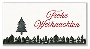 Weihnachtskarte mit Samentütchen Rotfichte