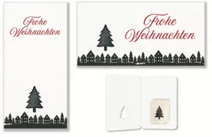 Weihnachtskarte mit Samentütchen Rotfichte