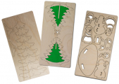 Holzpuzzle-Karte