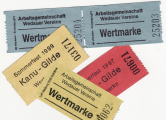 Wertmarken - Rollengutscheine
