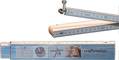 Buchenholz Zollstock G8 mit und ohne Magnet