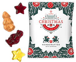 Weihnachtliches Fruchtgummi vegan