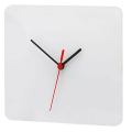Quadratische Wanduhr mit Firmenlogo