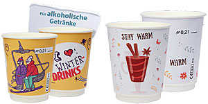 Winter Trinkbecher Karton