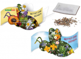 Bienen Klappkärtchen mit Sommerblumenmischung